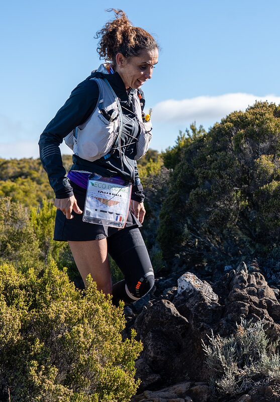 Traileuse proche du passage de la Glacière, lors dela Grande Traversée de l'Ouest (GTO), 2025.